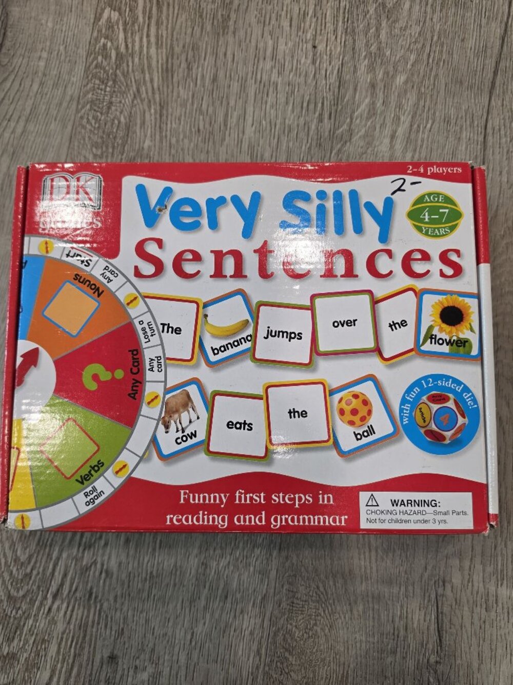 Very Silly Sentences Game By DK Educational Reading & Grammar Board Game